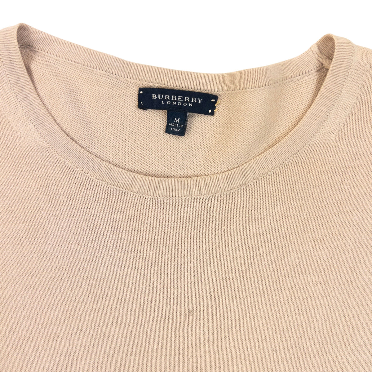 Vintage 2000s Burberry Nova Check Sleeve Patch Jumper Size S | Small, Beige
