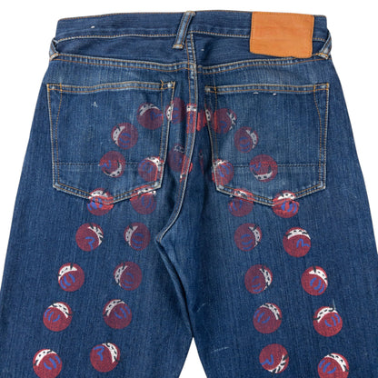 Vintage 2000s Evisu Dot Daicock Japanese Denim Jeans Size W30