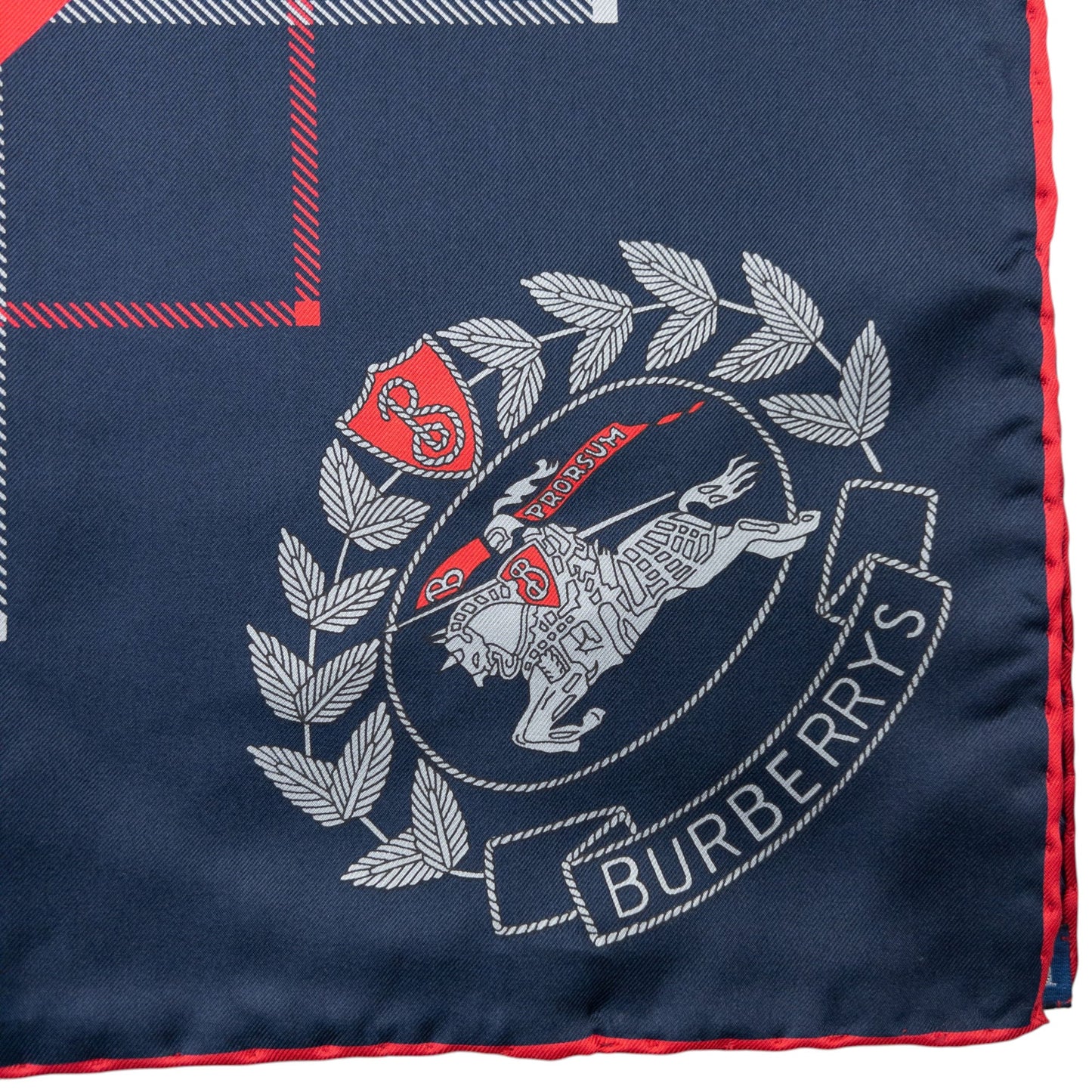 Vintage Burberry Nova Check Silk Scarf