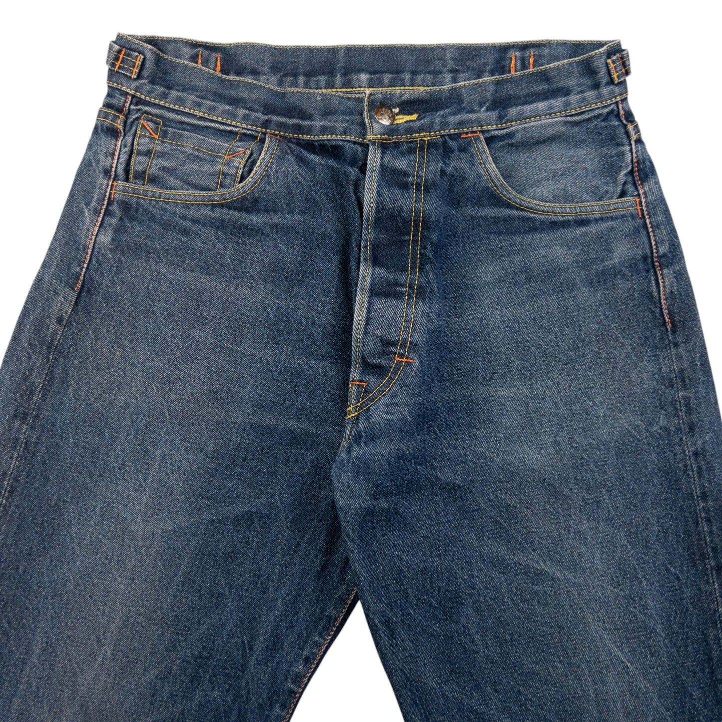 Vintage Evisu Double Wheat Gull Embroidered Japanese Denim Jeans Size W30