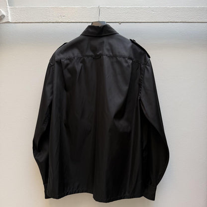 Prada Milano Re-Nylon Multi-Pocket Overshirt – Black (L) | Large, Black