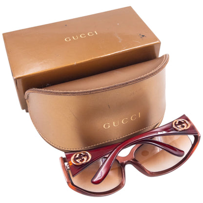 Vintage 2000s Gucci Sunglasses | O/S, Red