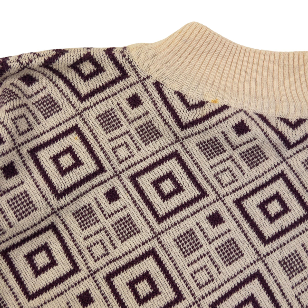 Vintage 80sYSL Yves Saint Laurent Pattern Wool Knit Jumper Size S | Small, Multicoloured