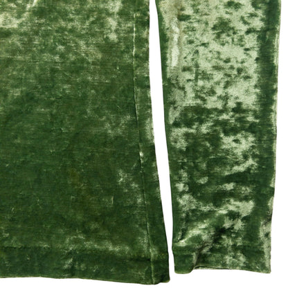 Vintage 2000s Issey Miyake Velour Turtleneck Jumper Womens Size L | Large, Green