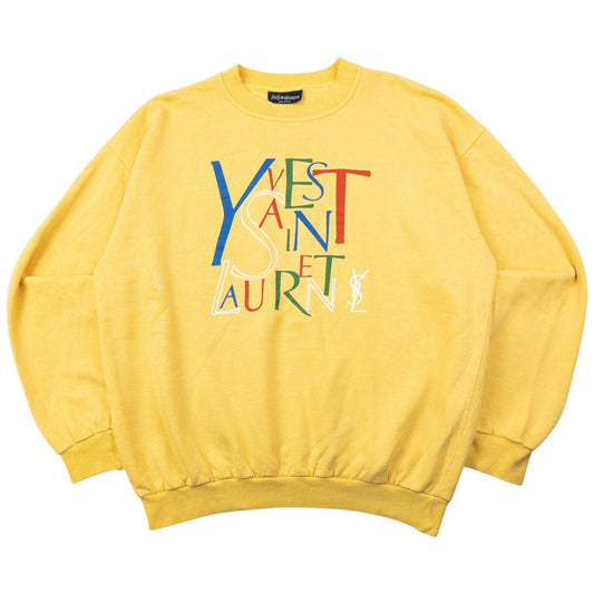 Vintage 90s YSL Yves Saint Laurent Graphic Sweatshirt Size S