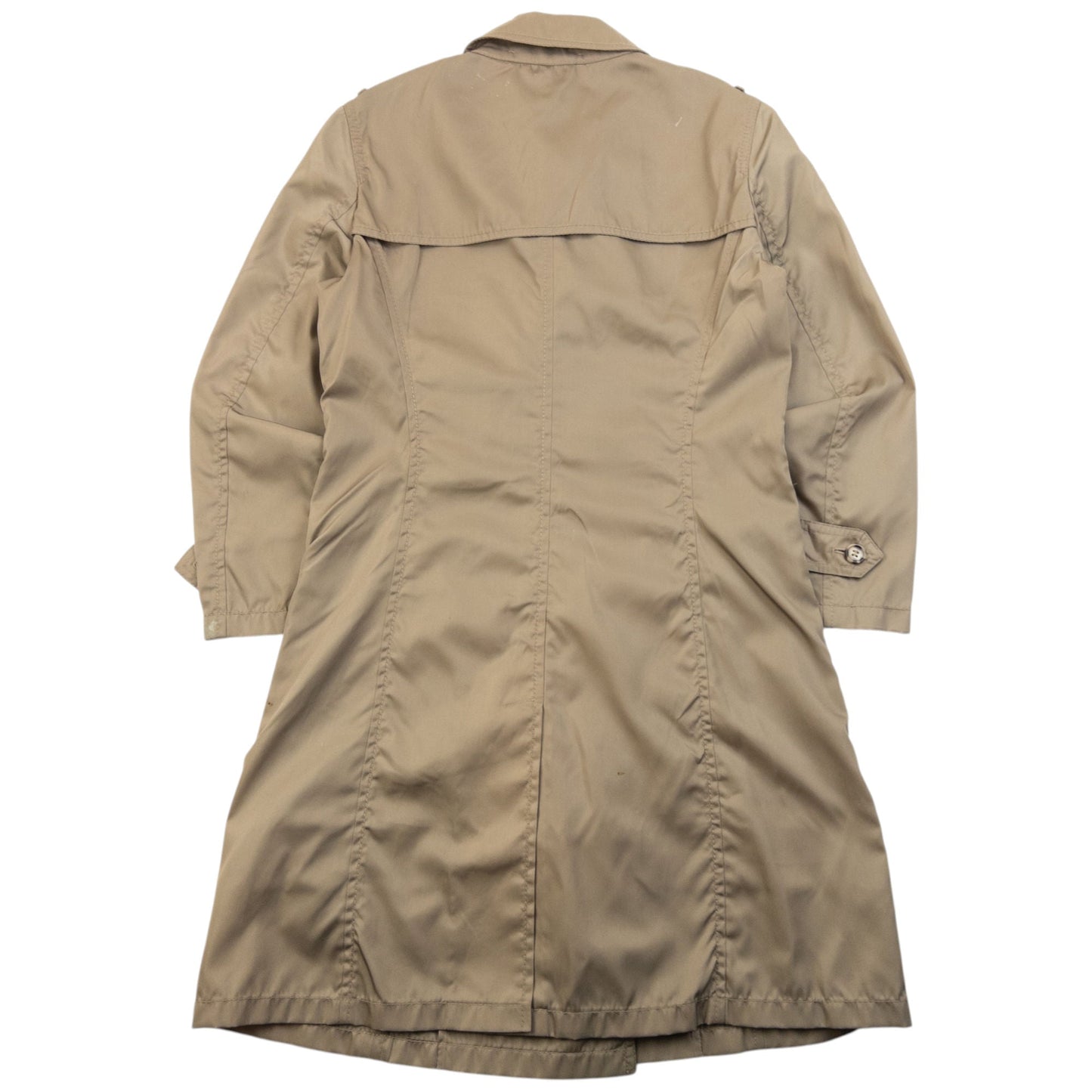 Vintage 2000s Prada Trench Jacket Womens Size S | Small, Beige