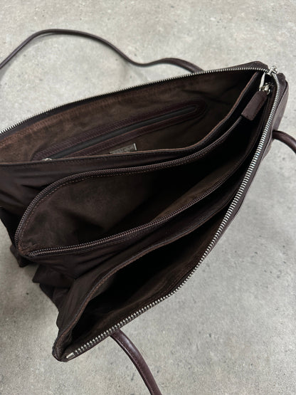 Giorgio Armani 1990s Leather Minimal Shoulder Bag