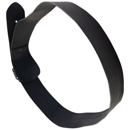 Vintage 2000s Burberry Leather Belt Size XL | O/S, Black