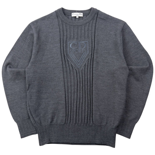 Vintage 90s Dior Sports Embroidered Jumper Womens Size M