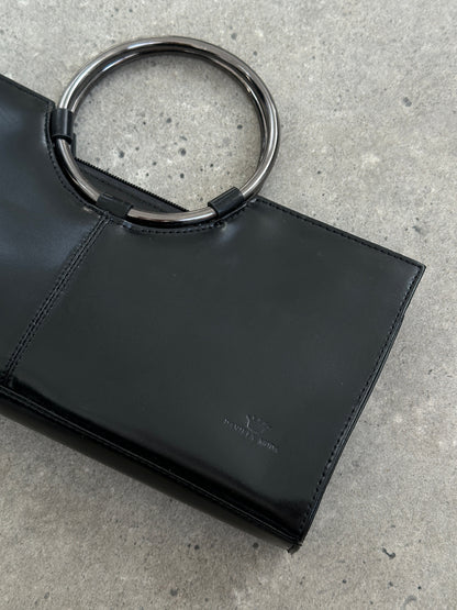 Vintage 2000s Leather Minimal Ring Bag