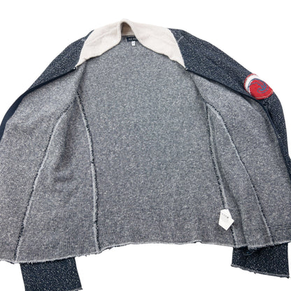 Vintage 2000s Armani Jeans Zip Up Hemp Jumper Womnes Size L