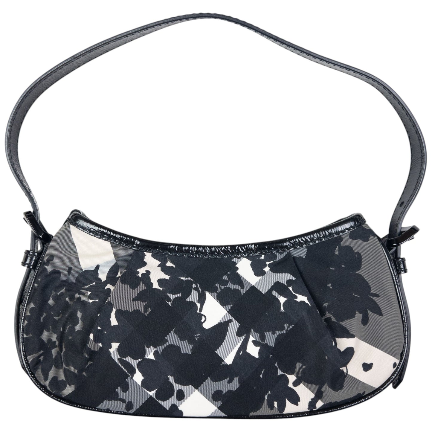 Vintage Burberry Floral Nova Check Shoulder Bag