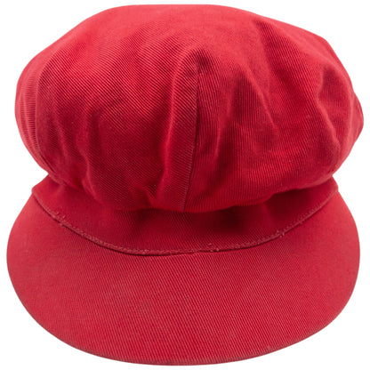 Vintage Burberry Newsboy Hat Size S | O/S, Red