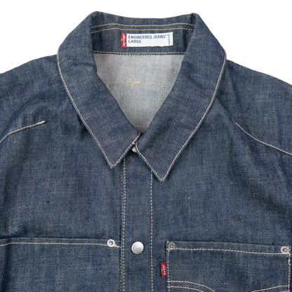 Vintage 2000s Levi's Engineered Garments Denim Jacket Size L | Large, Navy