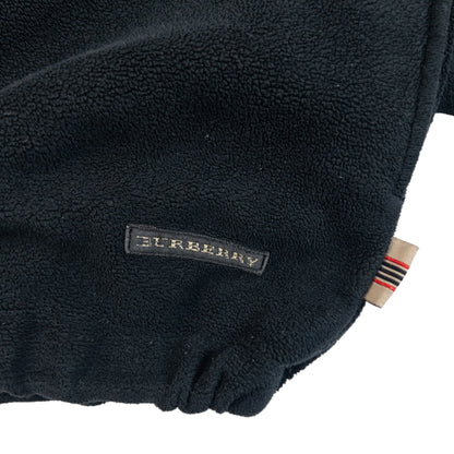 Vintage 2000s Burberry Golf Q Zip Fleece Sweatshirt Size L | Large, Black