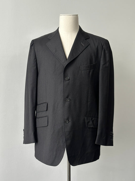 Loro Piana 1990s Pure Wool Single Breasted Jacket - 46R
