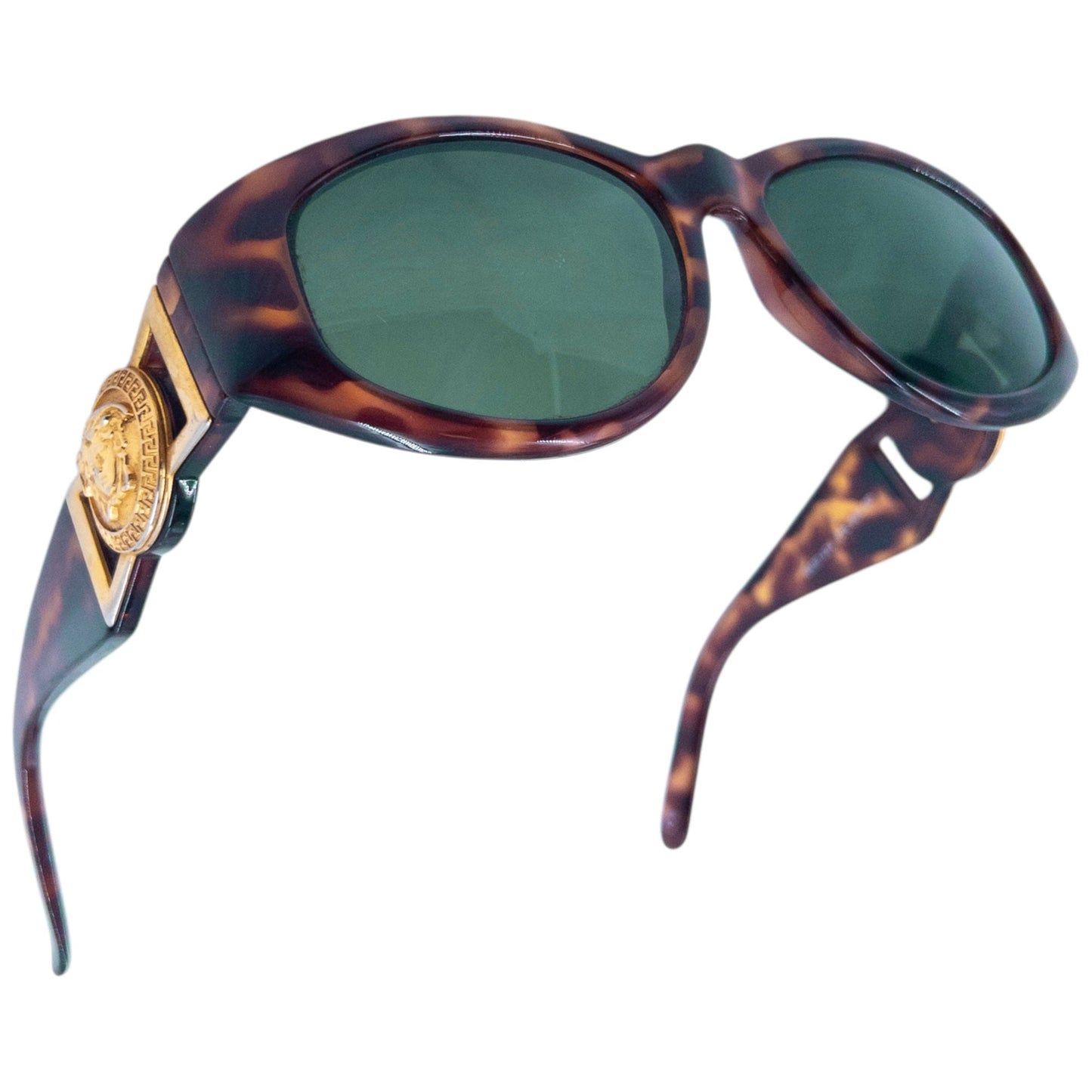 Vintage 1996 Gianni Versace Tortoise Shell Sunglasses | O/S, Brown