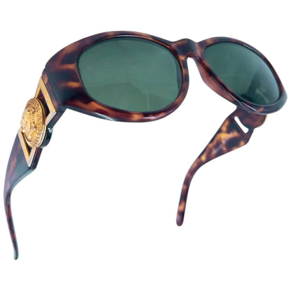 Vintage 1996 Gianni Versace Tortoise Shell Sunglasses | O/S, Brown