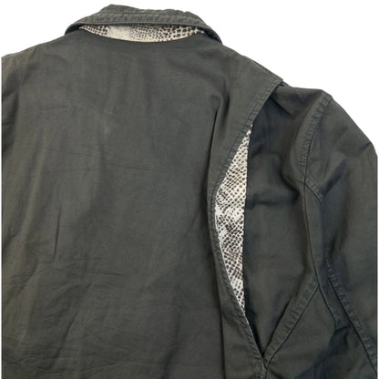 Vintage 2000s PPFM Snakeskin Pattern Lined Jacket Size S | Small, Grey