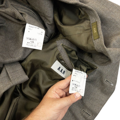 Vintage 90s Yohji Yamamoto A.A.R Jacket & Trousers Suit Set Size XXL | XXL, Beige