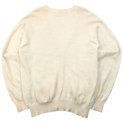 Vintage 80s YSL Yves Saint Laurent Cardigan Size S | Small, Cream