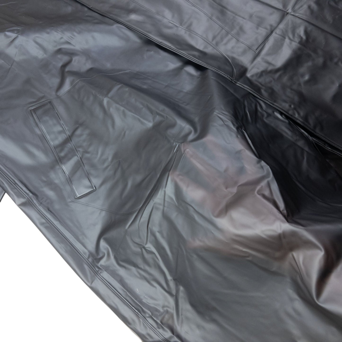 Vintage 90s Yohji Yamamoto Impermeable Transluscent Rain Jacket Size XL | XL, Black
