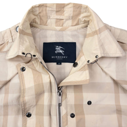 Vintage Burberry Nova Check Rain Jacket Womens Size M