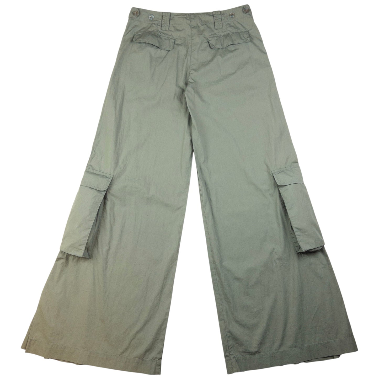 Vintage Armani Jeans Lightweight Wide Cargo Trousers Womens Size W30