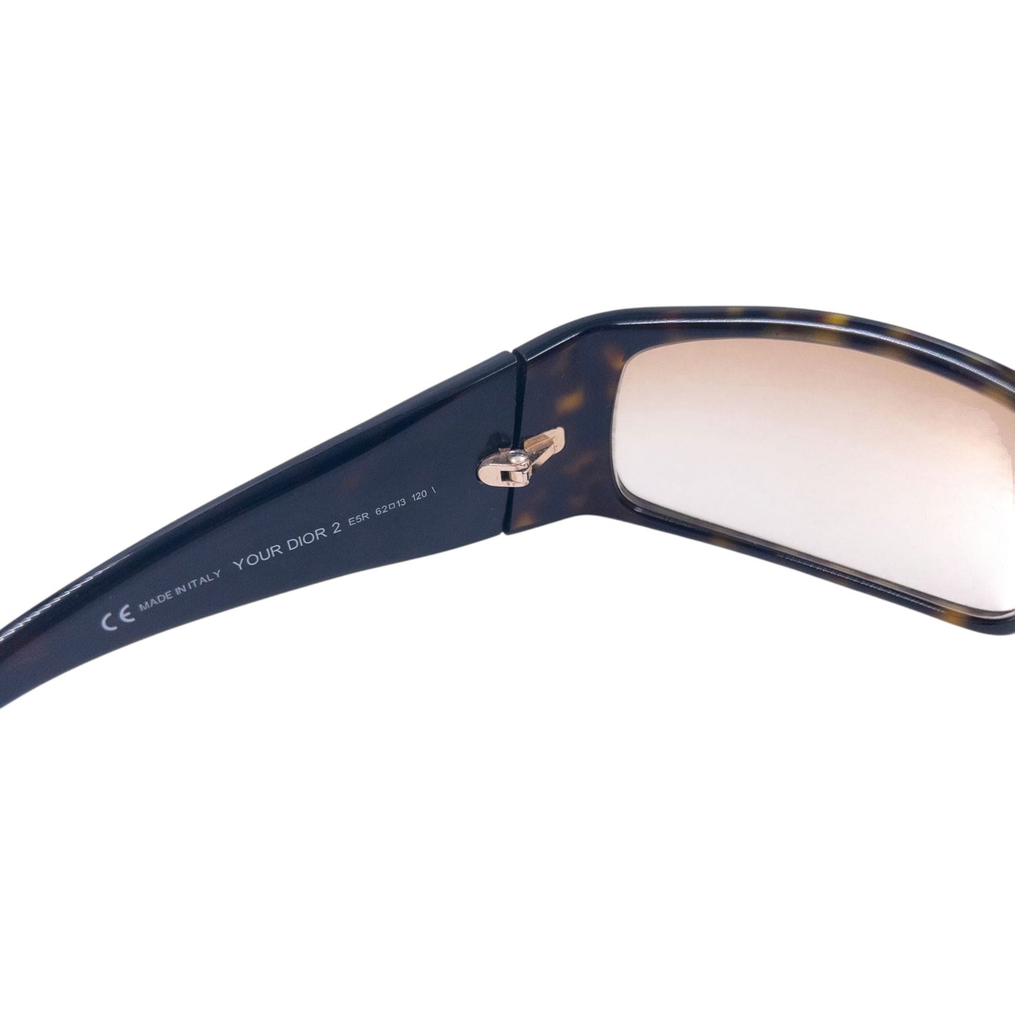 Vintage Dior Embossed Tortoise Shell Sunglasses