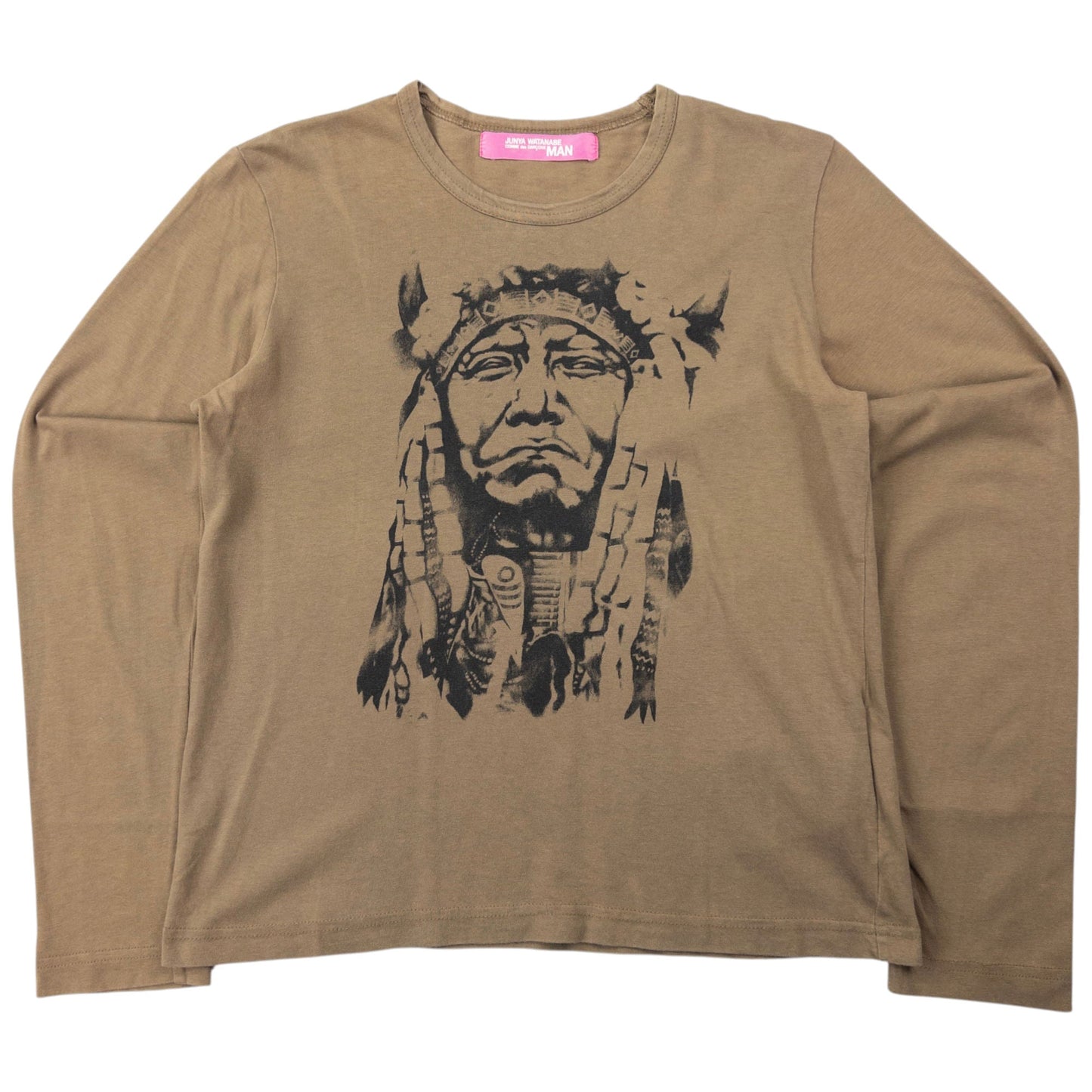 Vintage 2003 Junya Watanabe X Comme Des Garçons Native American Long Sleeve T Shirt Womens Size M