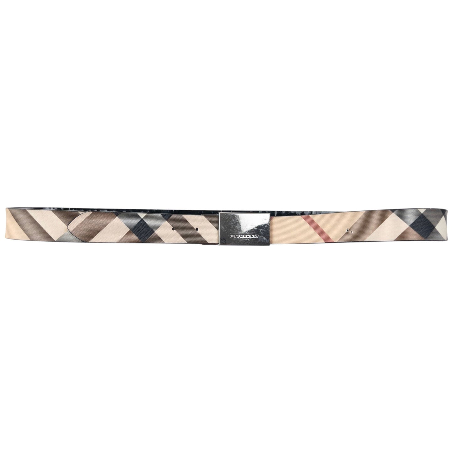 Vintage 2000s Burberry Nova Check Belt Size W38 | O/S, Beige