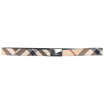 Vintage 2000s Burberry Nova Check Belt Size W38 | O/S, Beige