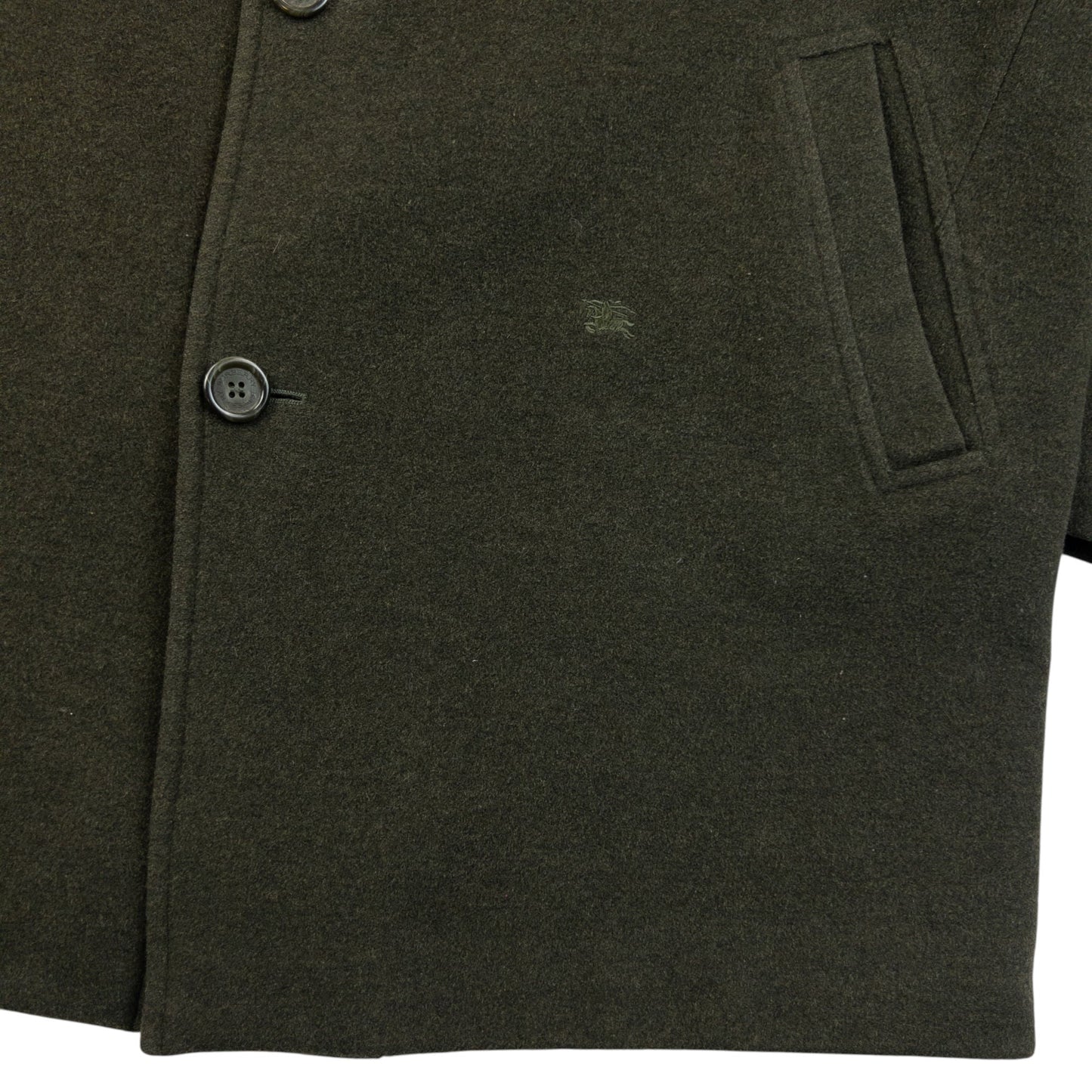 Vintage 2000s Burberry Nova Check Lined Wool Jacket Size XL | XL, Green