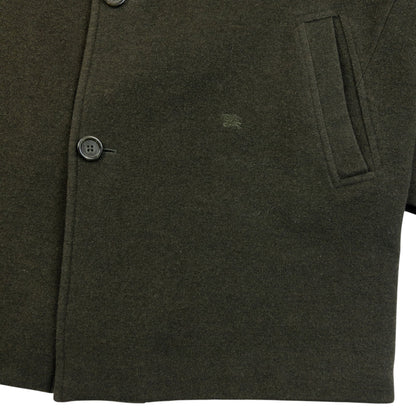 Vintage 2000s Burberry Nova Check Lined Wool Jacket Size XL | XL, Green