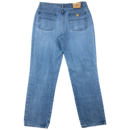 Vintage 2000s YSL Yves Saint Laurent Ripped Denim Jeans Size W35 | W35, Blue