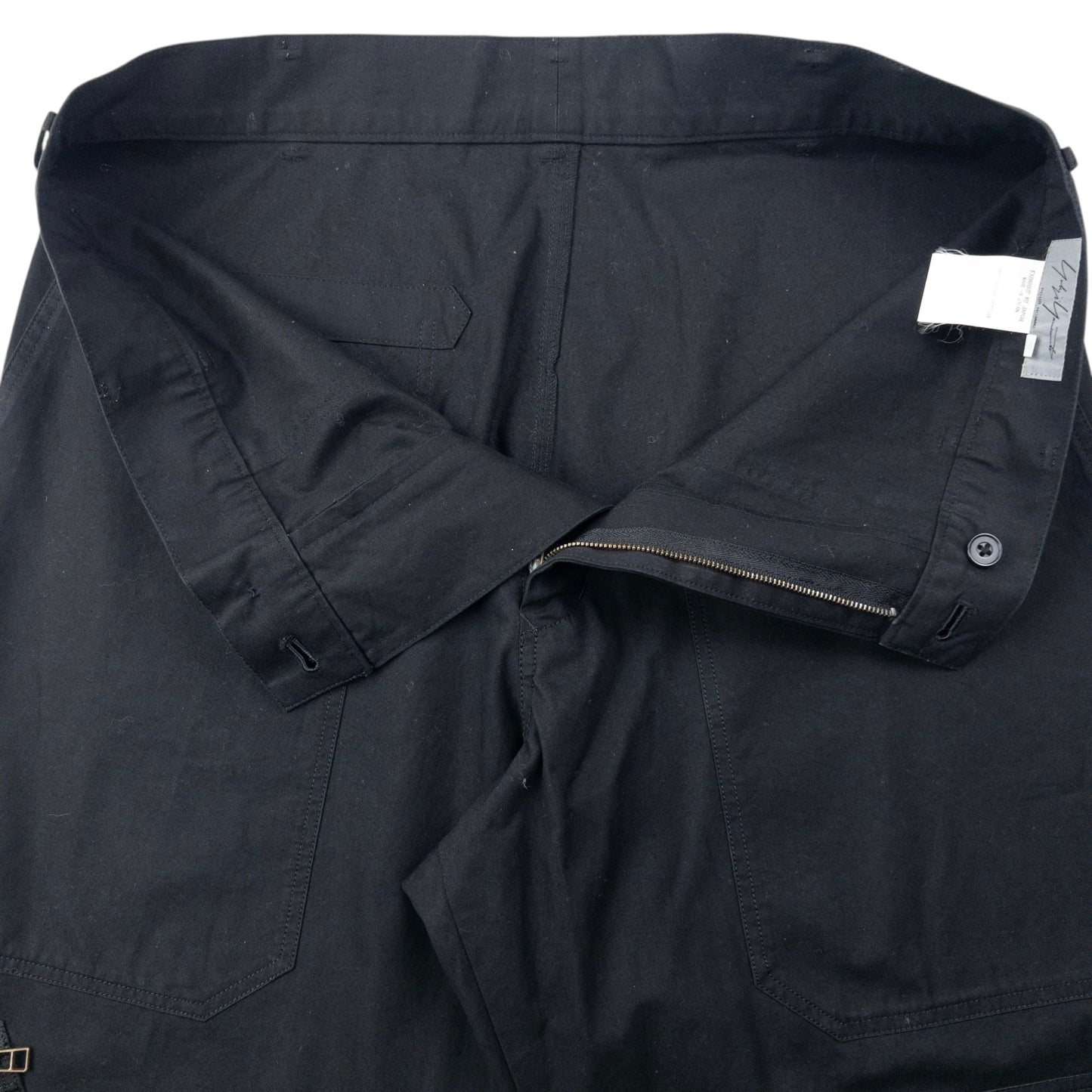 Vintage 2000s Yohji Yamamoto Zip Cuff Trousers Size W36 | W36, Black