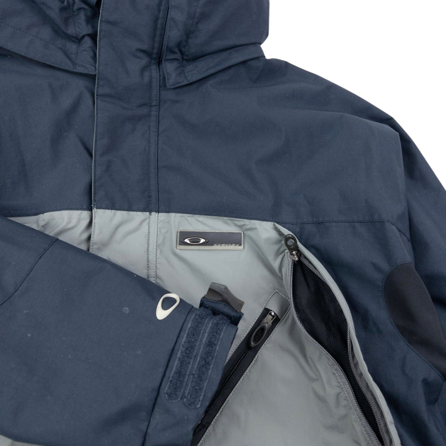 Vintage 90s Oakley Road Fuel Zip Up Snowboarding Jacket Size L | Large, Grey