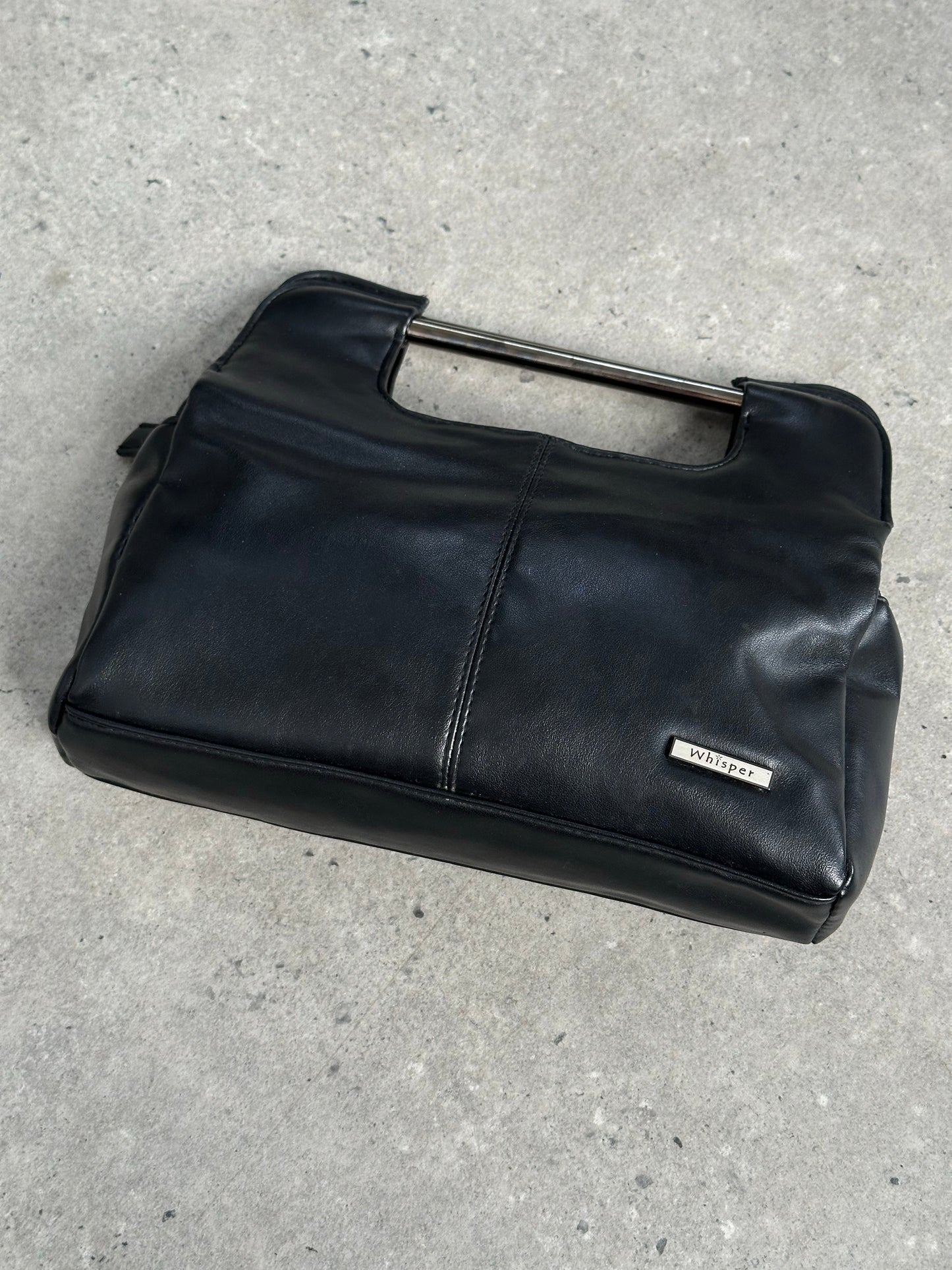 Vintage 1990s Faux Leather Clutch Bag