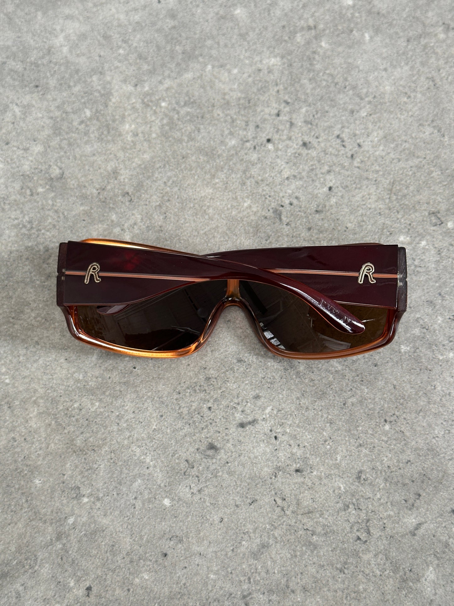 Replay 2000s Oversized Shield Logo Sunglasses