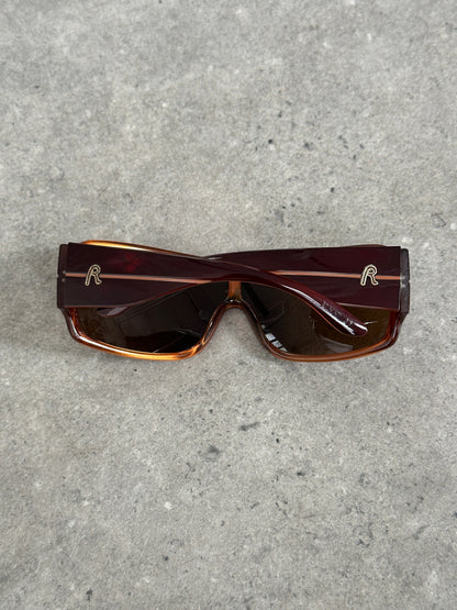 Replay 2000s Oversized Shield Logo Sunglasses