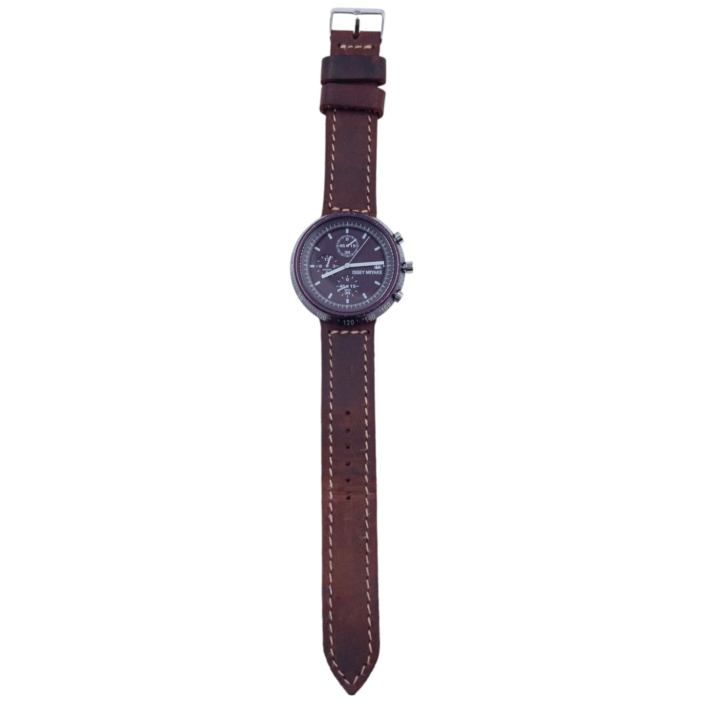 Vintage Issey Miyake Leather Watch | O/S, Brown