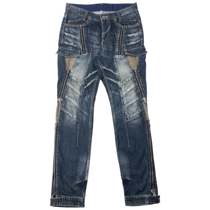 Vintage 2000s PPFM Multi Zip Denim Jeans Size W32