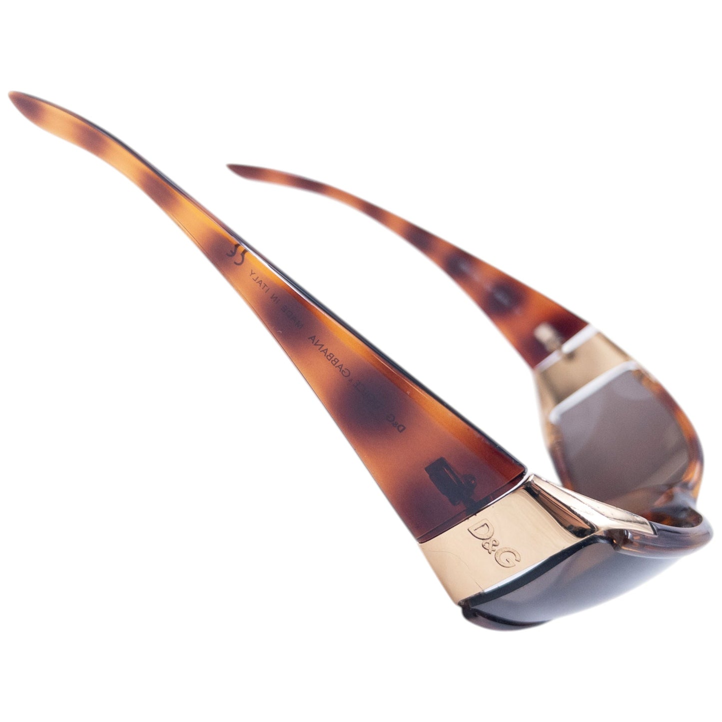 Vintage 2000s Dolce & Gabbana Tortoise Shell Sunglasses | O/S, Brown