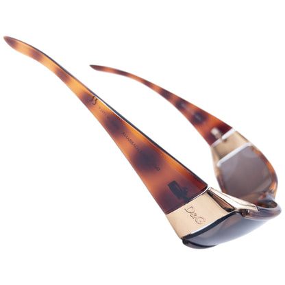 Vintage 2000s Dolce & Gabbana Tortoise Shell Sunglasses | O/S, Brown