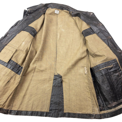 Vintage 2002 CP Company Spalmatura Linen Button Up Jacket Size XL | XL, Brown