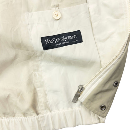 Vintage 90s YSL Yves Saint Laurent Harrington Jacket Size XL | XL, Cream
