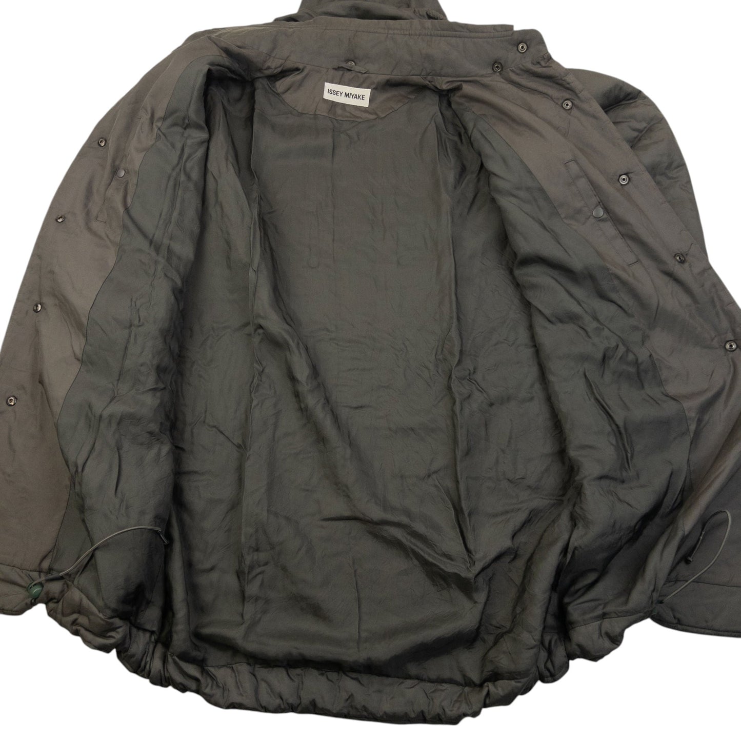Vintage 90s Issey Miyake Longline Padded Jacket Size L | Large, Grey
