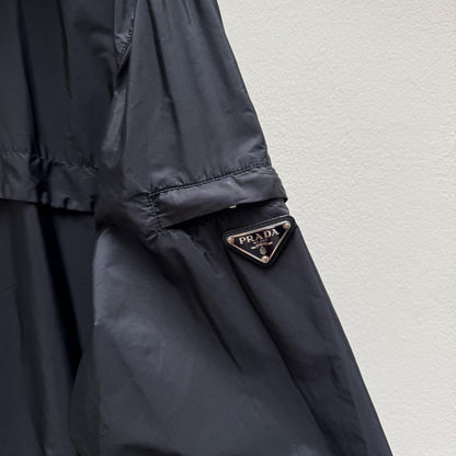 Prada Nylon Windbreaker Jacket in Navy (XL) | Extra Large, Navy