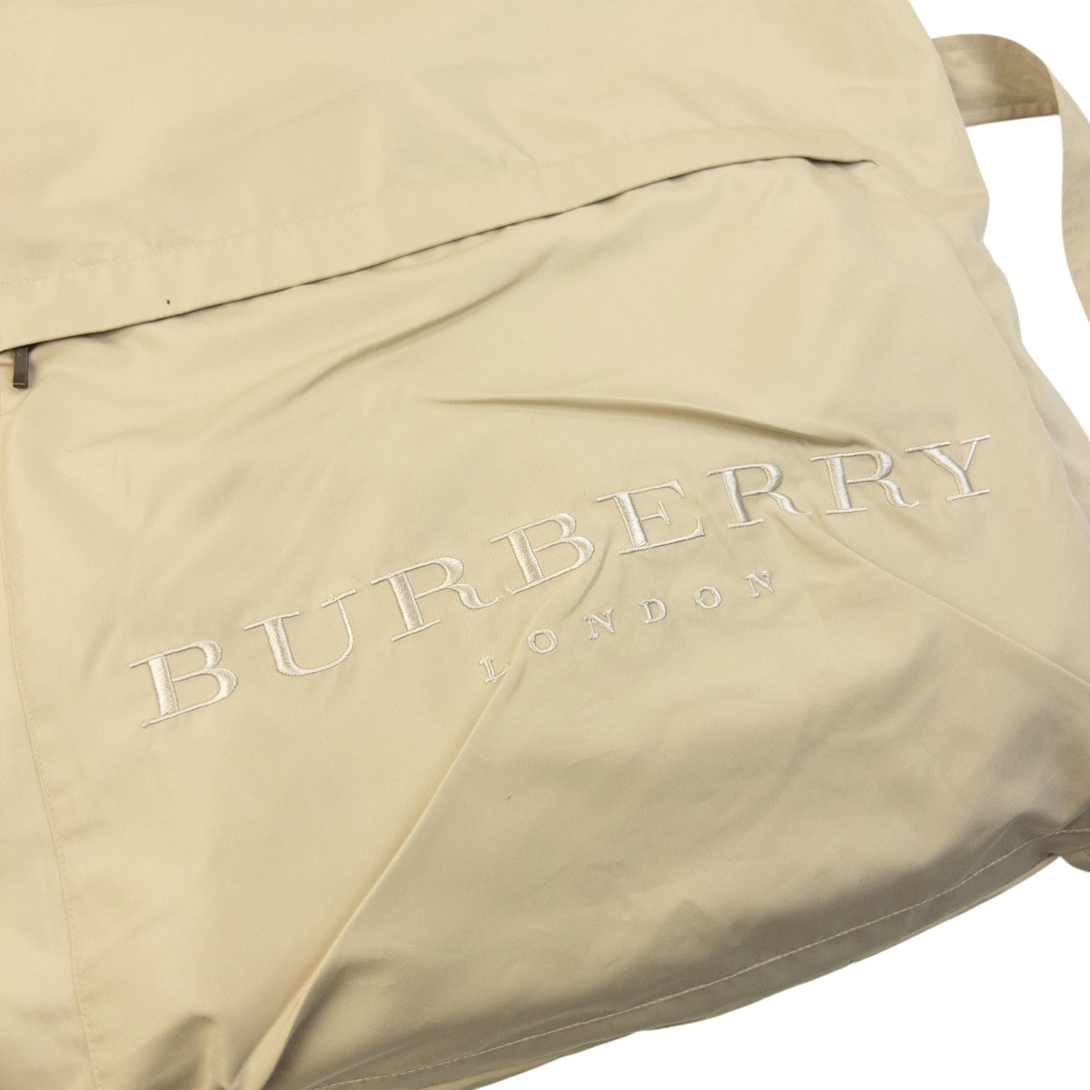 Vintage 2000s Burberry Lightweight Packable Backpack Jacket Size L | O/S, Cream