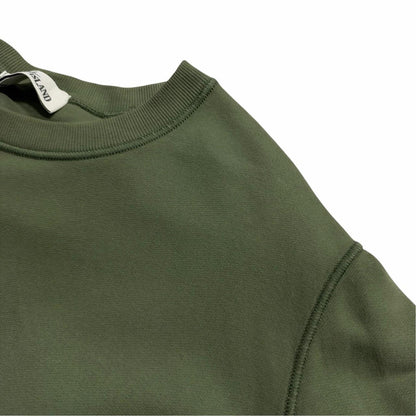 Stone Island Green Pullover Crewneck | Large, Green